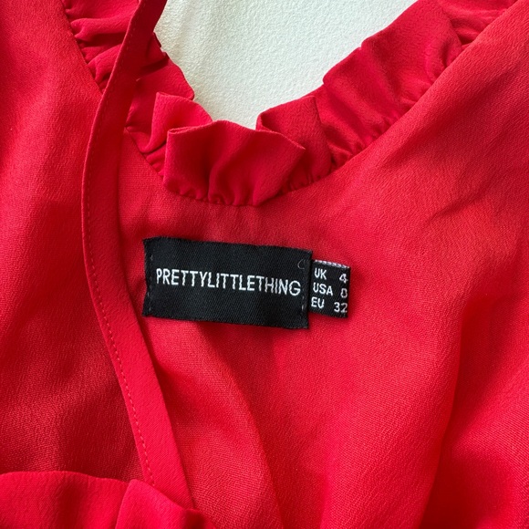 Tiered crepe mini dress - Picture 3 of 6